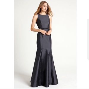 Monique Lhuillier black Taffeta Gown size 4